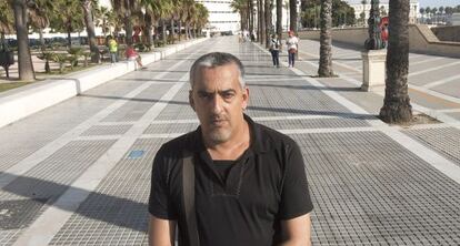 Pedro Pérez, en los accesos al Castillo de Santa Catalina.