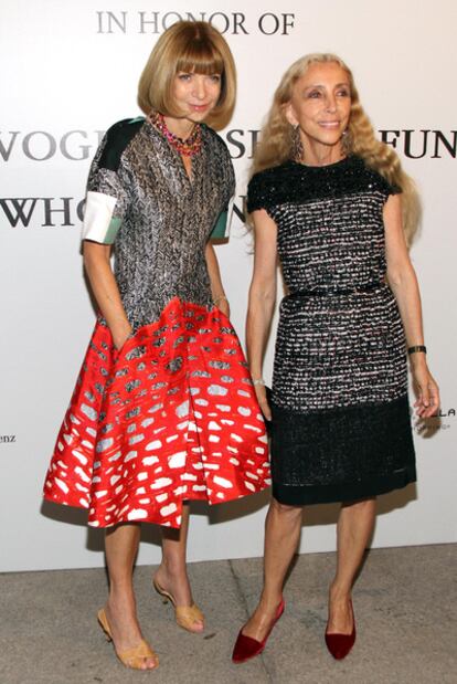 Anna Wintour y Franca Sozzani, en la Semana de Milán.