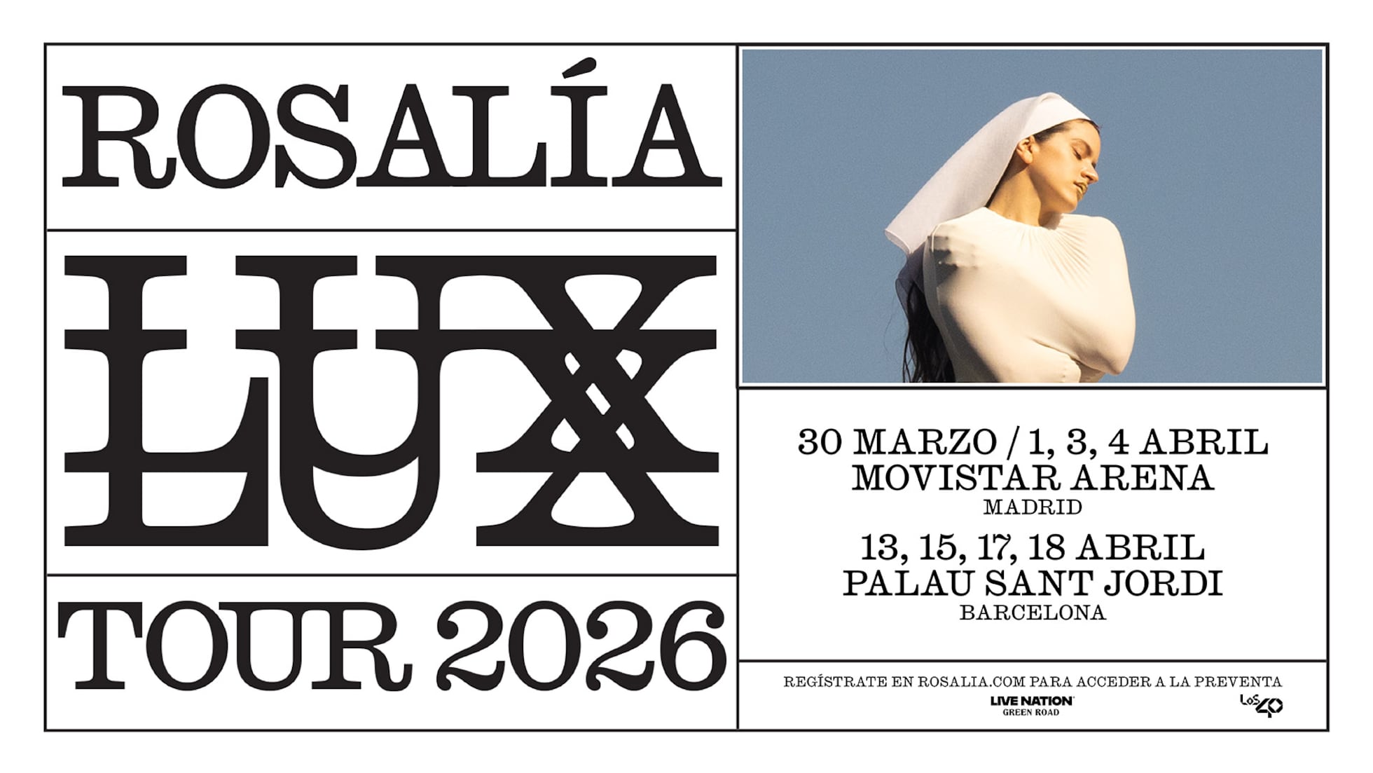Looux Rosalía anuncia ocho conciertos en Madrid y Barcelona para presentar ...