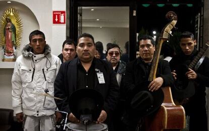 Funeral for Jerzy Ortiz, one of the victims.