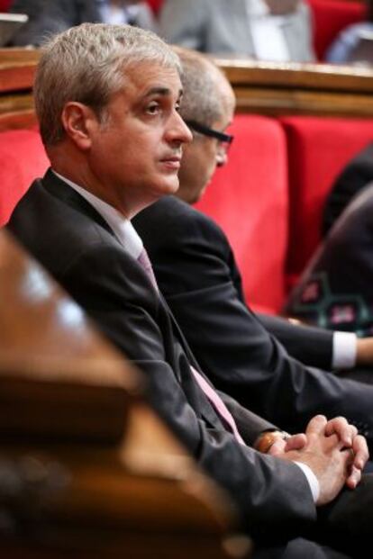 Germà Gordó, hoy en el Parlament.