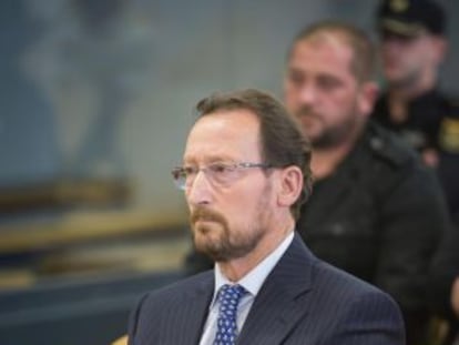 Marcial Dorado, durante su juicio en la Audiencia Nacional.