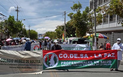 Protestas en La Paz contra el Gobierno de Luis Arce