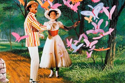 Mary Poppins (Robert Stevenson, 1964) - 5 Oscars
	

	El Oscar a la mejor actriz de aquel año quiso recompensar el 'feo' que le habían hecho a la actriz Julie Andrews que después de haber triunfado en los escenarios con My Fair Lady veía como era apartada de la adaptación cinematográfica. La niñera con poderes mágicos vino en su ayuda y Julie Andrews demostró que se puede volar con la ayuda de un paraguas, ser casi asexuada y convertirte en una estrella.