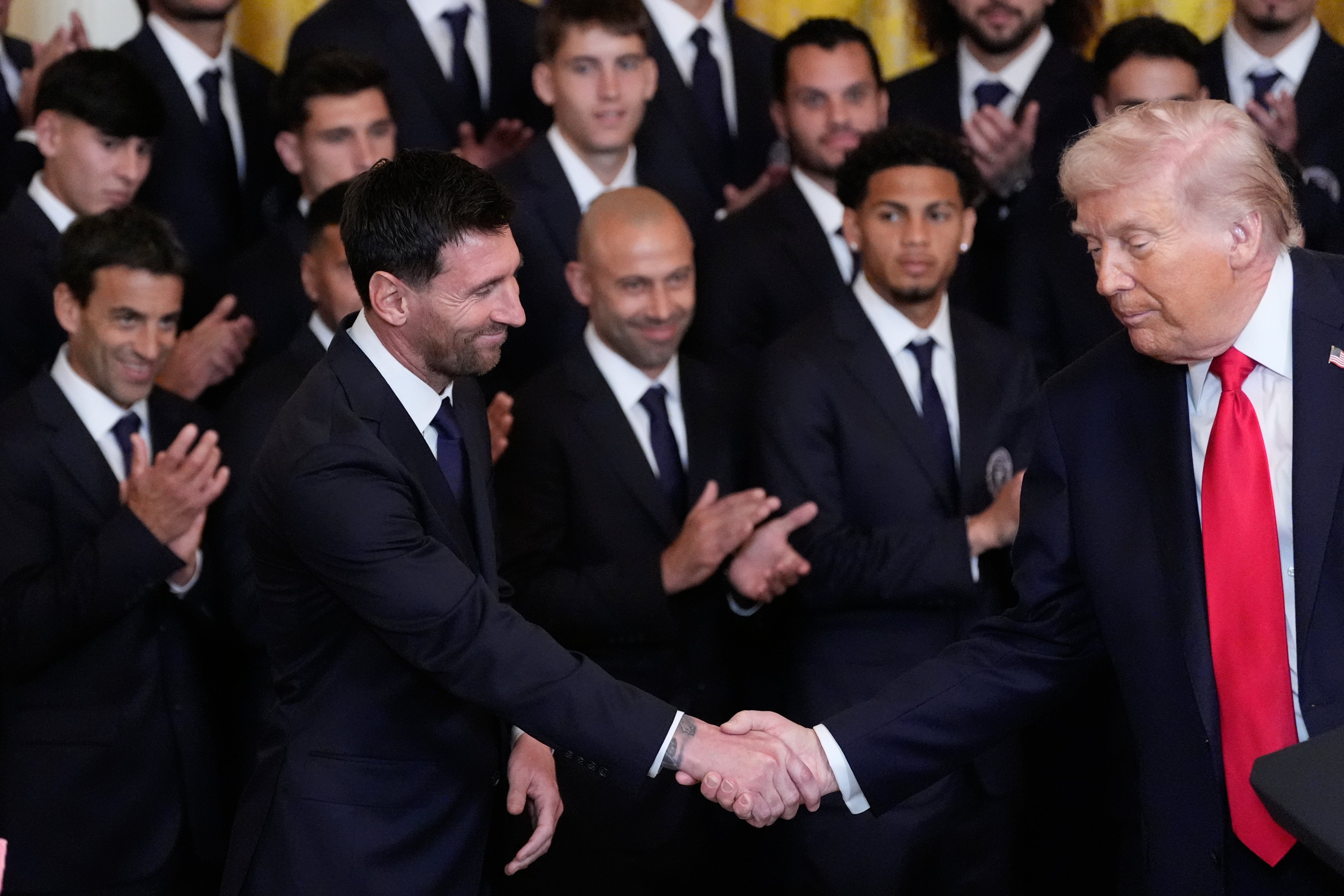 Messi visita la Casa Blanca
