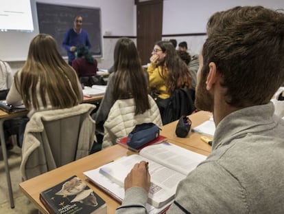 Alumnos de un instituto de la Comunidad Valenciana.