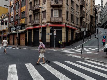 As ruas de São Paulo durante a pandemia em dezembro de 2020.