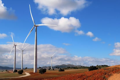 Aerogeneradores en Albacete.