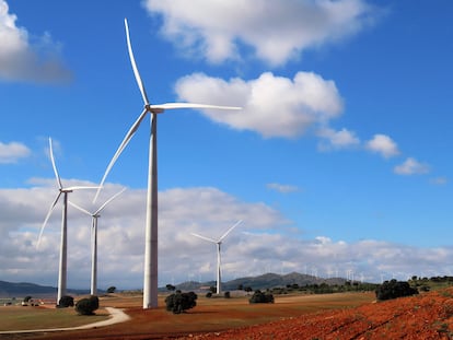 Aerogeneradores en Albacete.