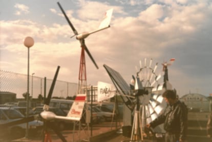 Uno de los primeros miniaerogeneradores de la empresa.