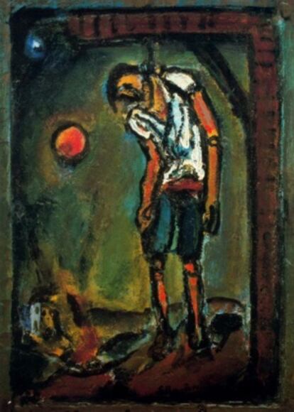 'El hombre es un lobo para el hombre', de Georges Rouault.