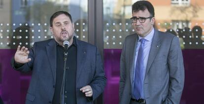 Oriol Junqueras i Lluís Salvadó, responsable de la Hisenda catalana.