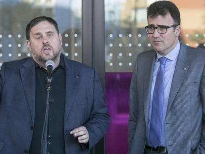 Oriol Junqueras i Lluís Salvadó, responsable de la Hisenda catalana.