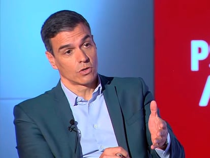 Pedro Sánchez en la entrevista de José Luis Escrivá.