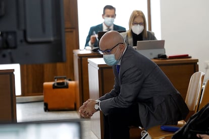 José Manuel López Pérez 'Coté', en el banquillo de la Audiencia Provincial de A Coruña.