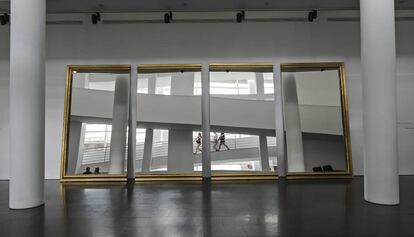 La obra de Pistoletto que puede verse en el Macba.