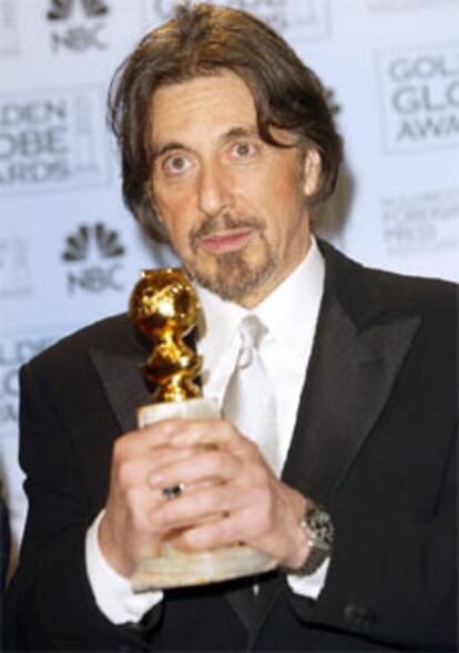 Los Globos de Oro de este años también se han acordado de Al Pacino, premiado como mejor actor por 'Angels in America'.