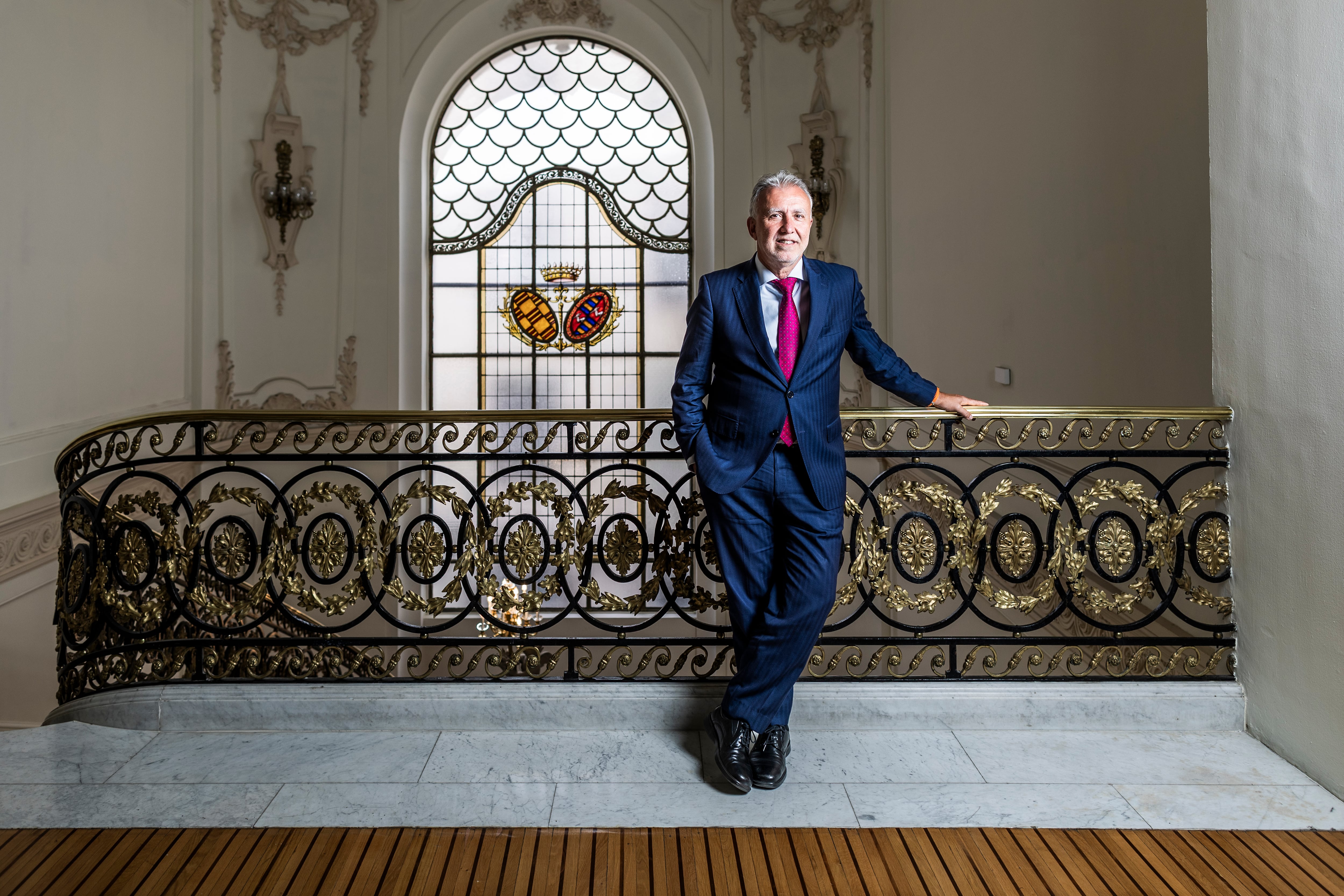 Víctor Ángel Torres, ministro de Política Territorial y Memoria Democrática, en la sede del ministerio, en Madrid. SAMUEL SÁNCHEZ