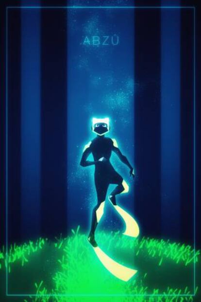 Póster de 'Abzu', el nuevo juego del artista y compositor de 'Journey'.