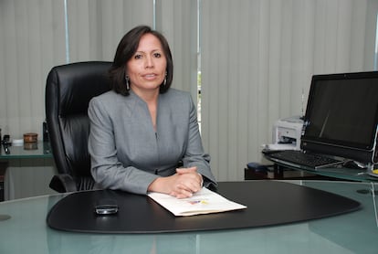 María de los Ángeles Duarte, exministra de Transporte de Ecuador en el periodo de 2010-2014, retratada el 6 de abril de 2010.