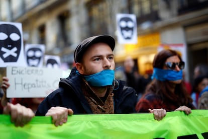 People marching in December for a new Citizen Safety Law. 