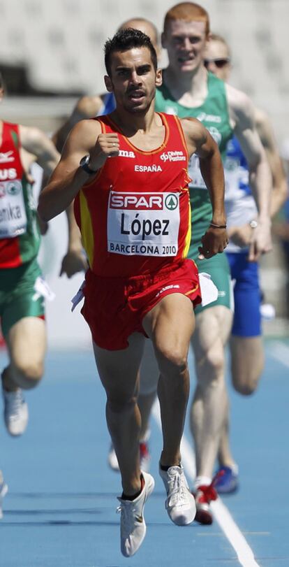 Kevin López, en los 800m.