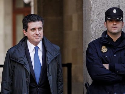 Jaume Matas, en enero pasado en los juzgados de Palma.