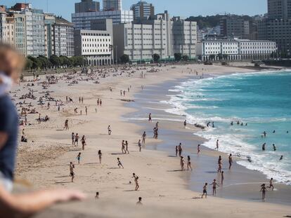 Riazor beach in A Coruña, Galicia, late last month.