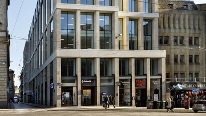 Mint Building, edificio de oficinas en Escocia del que Amancio Ortega negocia su compra, en una imagen de la web del vendedor, Hines.