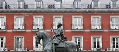 La Casa de la Carnicer&iacute;a en la plaza Mayor de Madrid. 
