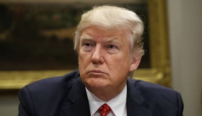 El presidente de EE UU, Donald Trump, este martes en Washington.