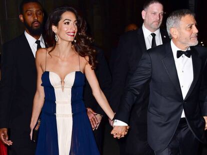 Amal y George Clooney, el pasado miércoles.