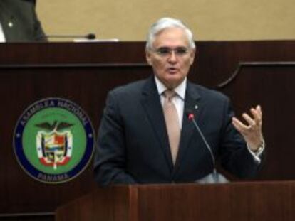 Jorge Quijano, administrador del Canal de Panam&aacute;, durante su intervenci&oacute;n ante la Asamblea Nacional.