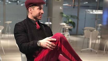 Sergio Ramos y su indumentaria del sábado.