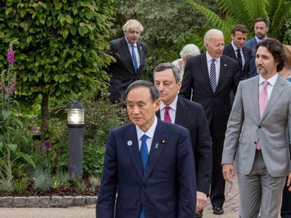 líderes mundiales en cumbre g7