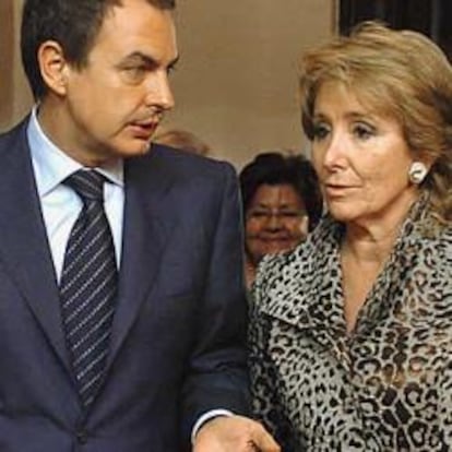 José Luis Rodríguez Zapatero y Esperanza Aguirre