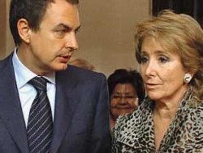 José Luis Rodríguez Zapatero y Esperanza Aguirre