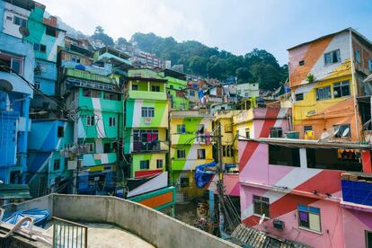 La favela de Santa Marta, en la ciudad brasileña.
