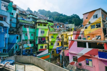 La favela de Santa Marta, en la ciudad brasileña.