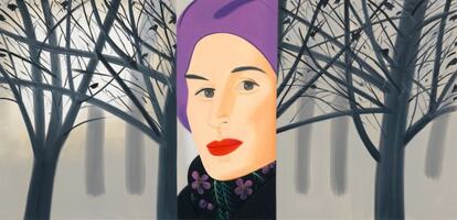 ‘January 3, 1993’, de Alex Katz, uno de lienzos que se podrán ver en la exposición de paisajes del artista neoyorquino que inaugurará el 23 de octubre el museo Guggenheim de Bilbao.