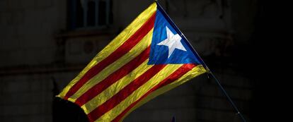 Una bandera independentista catalana.