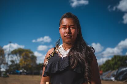 Jaciene Brito, una de las indígenas tupinambá acampadas en Brasilia: "El indígena, sin territorio no es indígena".