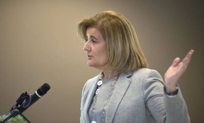 La ministra de Empleo y Seguridad Social, Fátima Báñez.