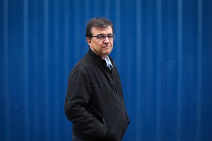 Javier Cercas, autor español, en la FILBO, Feria Internacional del Libro de Bogotá, durante la presentación de su libro: El Loco de Dios en el fin del mundo. Bogotá, abril 26 de 2025.