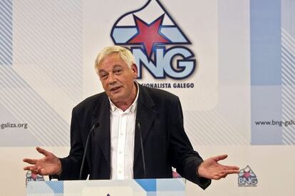 Guillerme Vázquez, durante la rueda de prensa