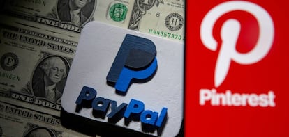 Logotipo de Pinterest y de PayPal