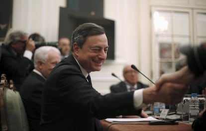 El presidente del BCE, Mario Draghi, el pasado 7 de abril en Lisboa.