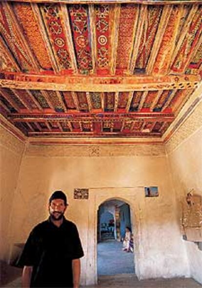 Interior de una <i>kasbah</i> cerca de Skoura, en Marruecos.