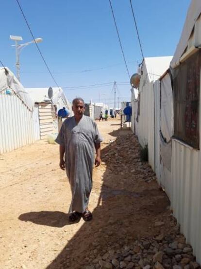 Mezzal al Gali, refugiado sirio en el campo de Azraq.