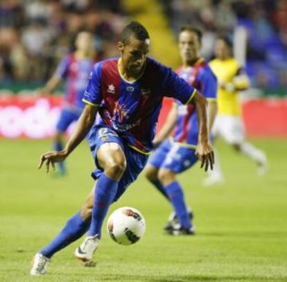 Valdo, durante un partido con el Levante la pasada temporada.